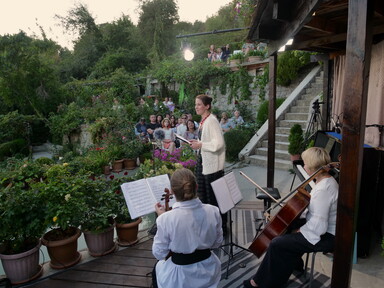 Вечер музыки для скрипки, виолончели и фортепиано | Видеозапись атмосферного музыкального open-air в арт-усадьбе "Ландора"