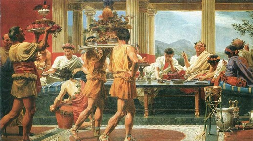 Застолье Древнего Рима